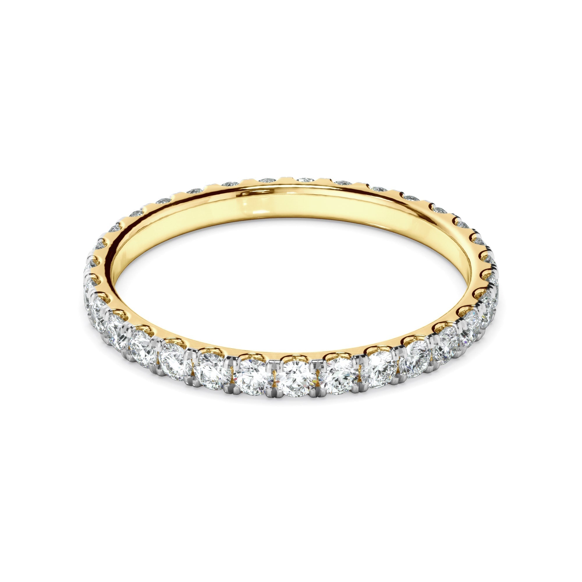 Diamond Claw Set Eternity Wedding Ring